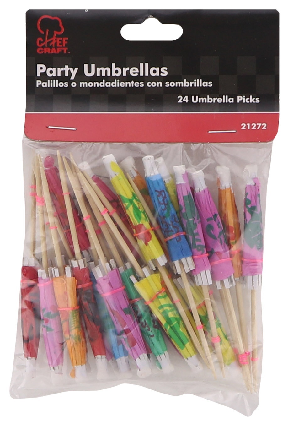 slide 1 of 1, Chef Craft Umbrella Party Sticks, 24 ct