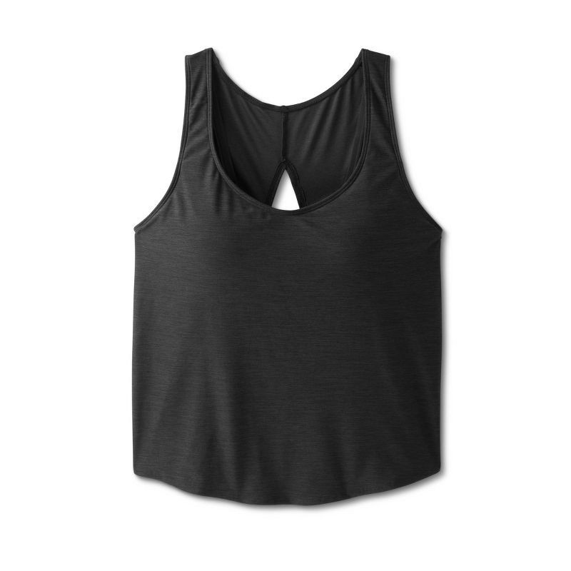 slide 1 of 2, Women's Tie Back Tankini Top - Kona Sol™ Black L, 1 ct