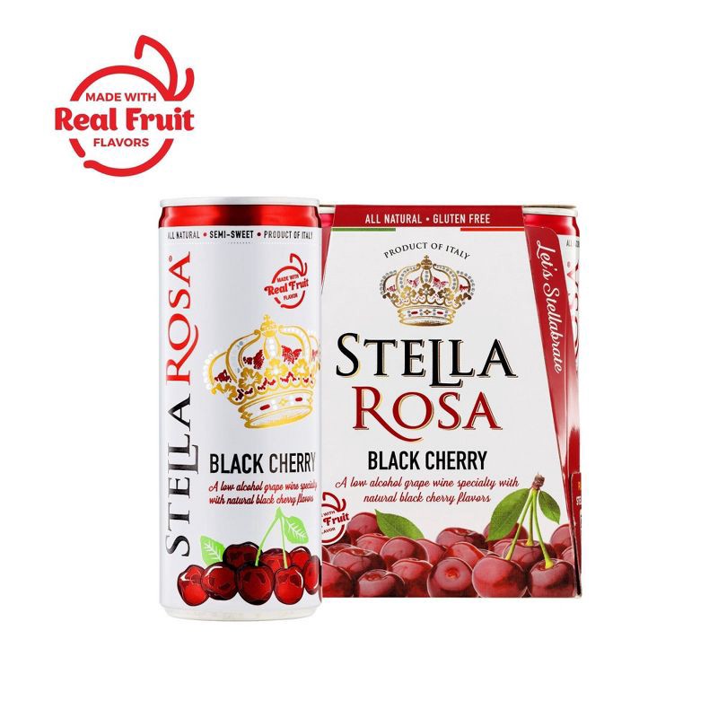 slide 3 of 10, Stella Rosa Black Cherry Red Wine - 2pk/ 250 mL, 2 ct; 250 ml