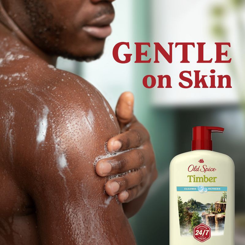 slide 9 of 11, Old Spice Men's Body Wash Timber with Sandalwood - 30 fl oz, 30 fl oz