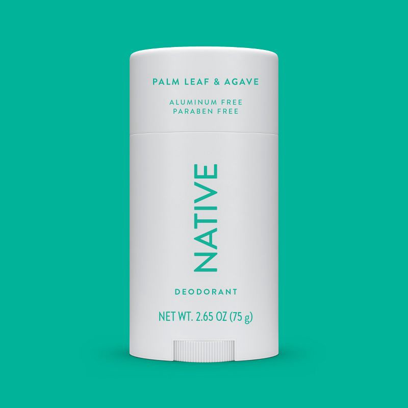 slide 7 of 8, Native Solid Deodorant for Men & Women - Palm Leaf & Agave - Aluminum-Free 2.65oz, 2.65 oz
