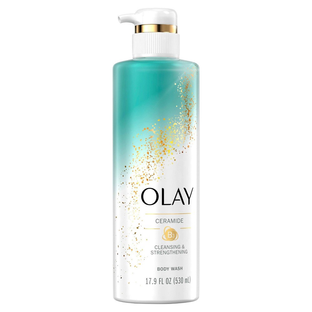 slide 2 of 7, Olay Cleansing and Strengthening Body Wash with Ceramide - 17.9oz, 17.9 oz