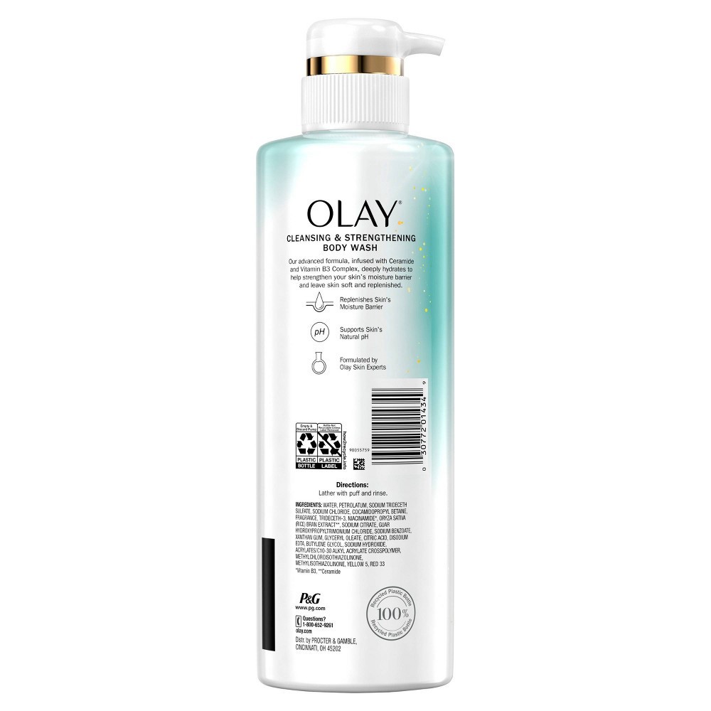 slide 7 of 7, Olay Cleansing and Strengthening Body Wash with Ceramide - 17.9oz, 17.9 oz