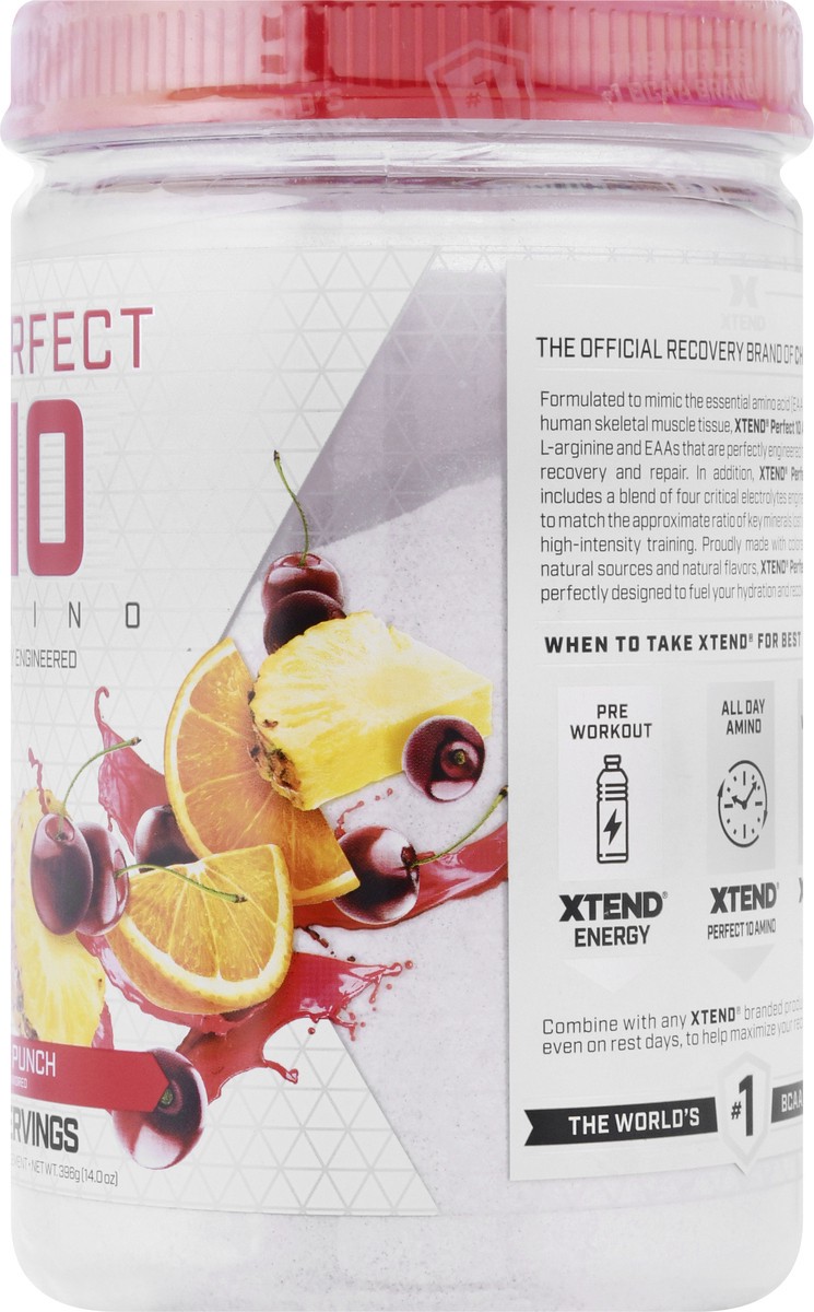 slide 2 of 13, XTend Perfect 10 Fruit Punch Amino 396 g, 396 g