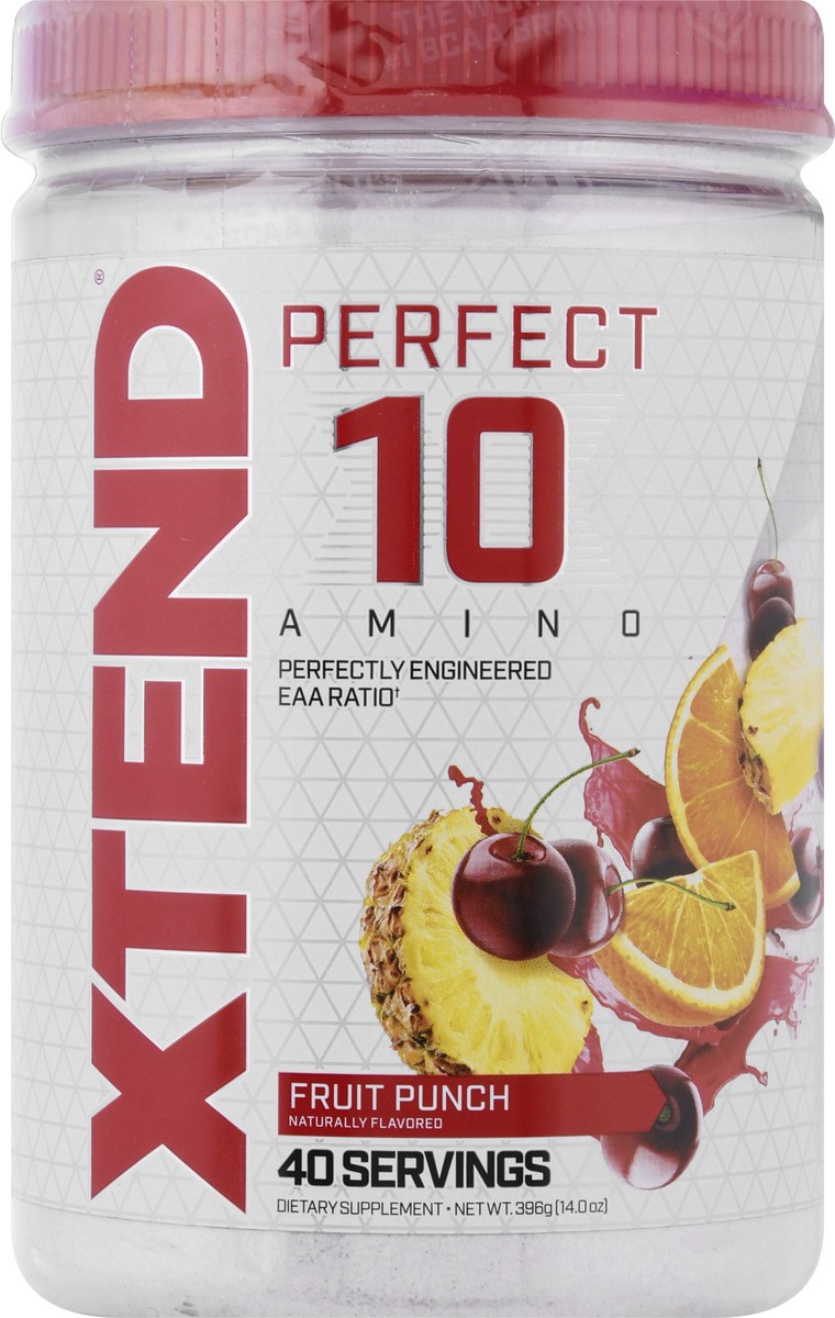 slide 3 of 13, XTend Perfect 10 Fruit Punch Amino 396 g, 396 g