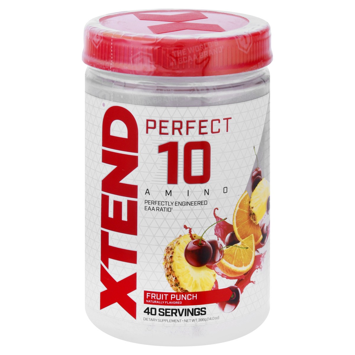 slide 1 of 13, XTend Perfect 10 Fruit Punch Amino 396 g, 396 g