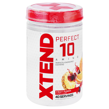 slide 1 of 1, XTEND Perfect 10 Amino Fruit Punch, 14 oz