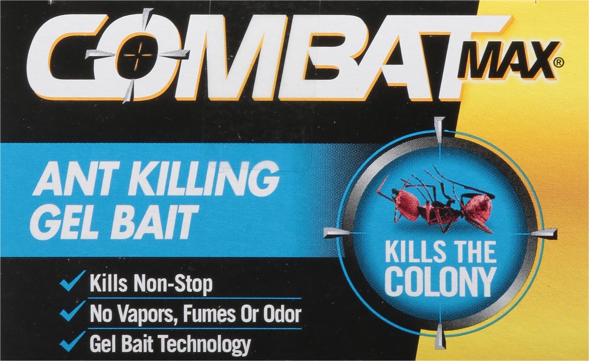 slide 9 of 9, Combat Max Ant Killing Gel Bait 4 Bait Stations, 0.7 oz