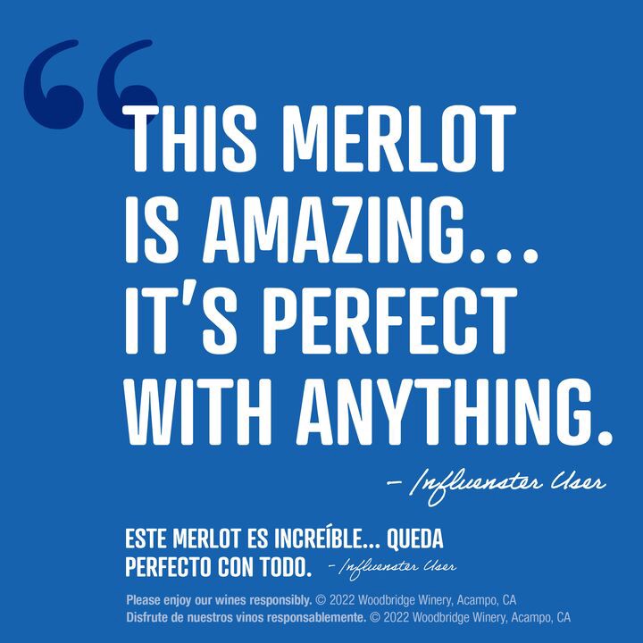 slide 5 of 5, Woodbridge by Robert Mondavi Merlot Red Wine, 750 ml