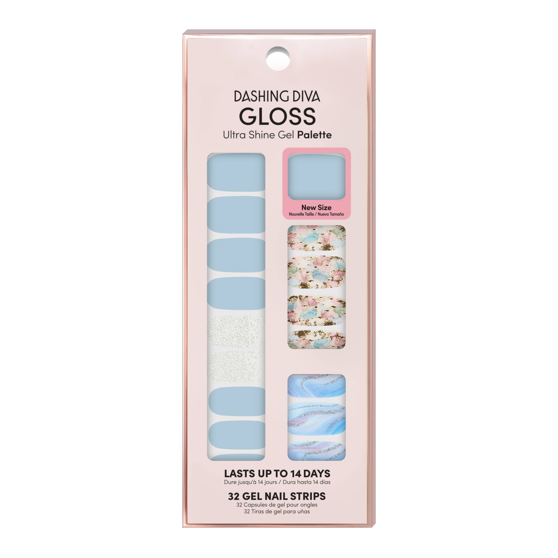 slide 1 of 2, Dashing Diva Gloss Gel Nail Strips - Spiritual Journey - 32ct, 32 ct