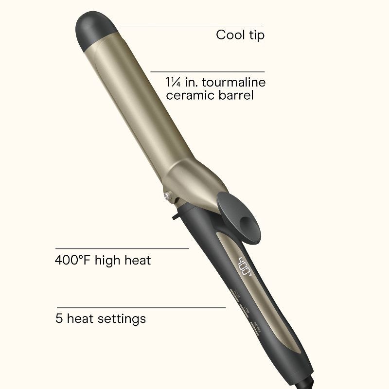 slide 2 of 9, InfinitiPRO by Conair INFINITI PRO CONAIR 1.25-Inch Tourmaline Ceramic Curling Iron, 1 ct