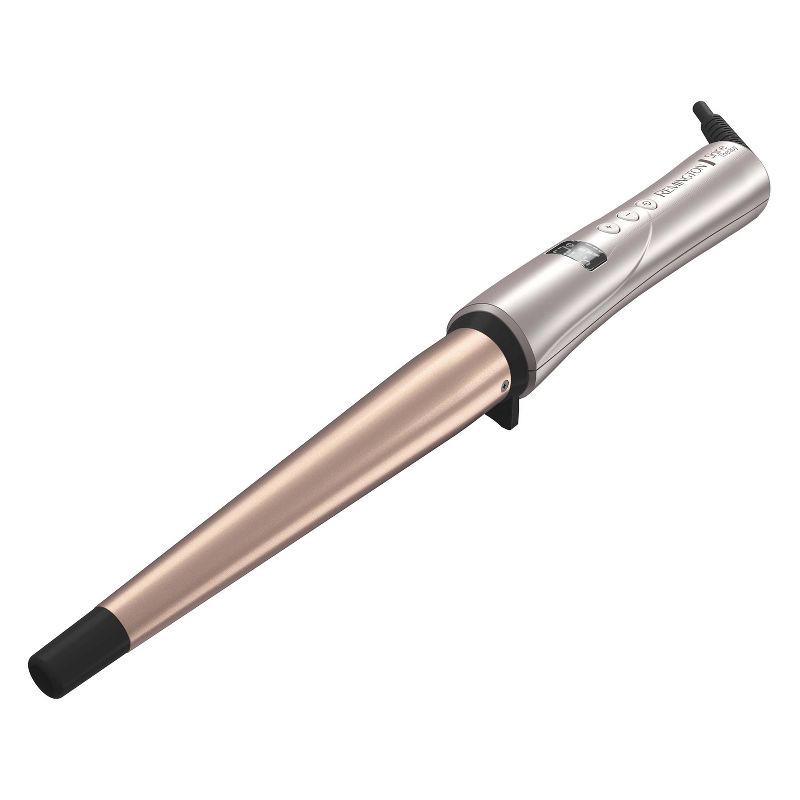 slide 3 of 5, Remington Shine Therapy Argan Oil & Keratin ½-1" Tapered Curling Wand, 1 ct