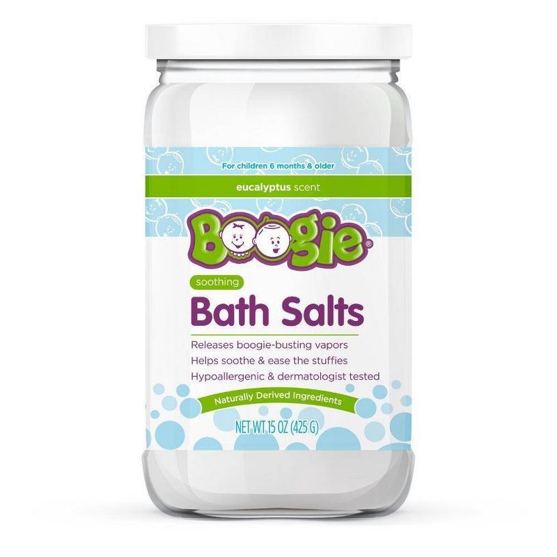 slide 1 of 6, Boogie Vapor Bath Salts with Eucalyptus & Peppermint - 15oz, 15 oz