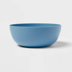 37oz Plastic Cereal Bowl Blue - Room Essentials