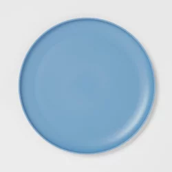 10.5" Plastic Dinner Plate Blue - Room Essentials