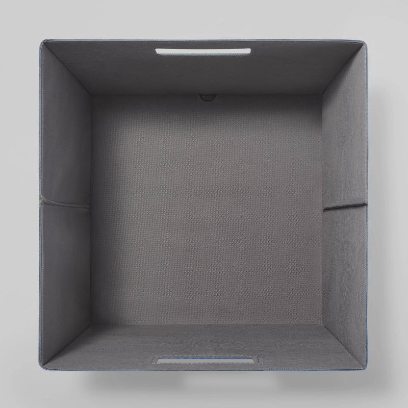 slide 3 of 4, 13" x 13" Fabric Bin Dark Blue - Brightroom™: 13 Inch Storage Cube, Decorative Storage, No Assembly Required, 1 ct
