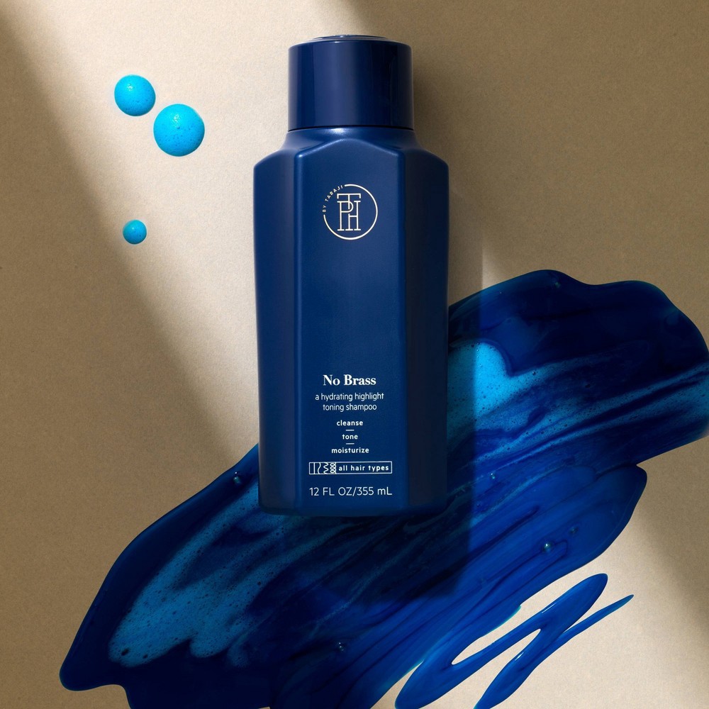 slide 4 of 5, TPH By Taraji No Brass Vitamin E Hydrating Blue Toner Shampoo for Brunettes & Color Treated Hair - 12 fl oz, 12 fl oz