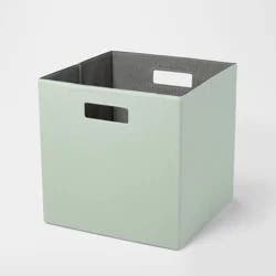 13" x 13" Fabric Bin Light Green - Brightroom™: 13 Inch Storage Cube, Decorative Storage, No Assembly Required