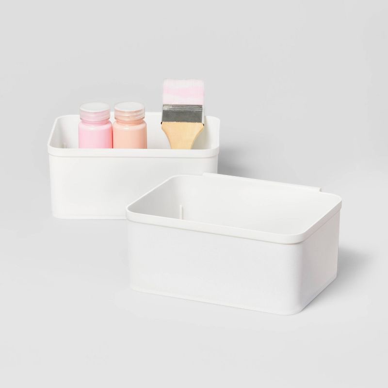 slide 3 of 3, Set of 2 Medium Cart Divider Cups - Brightroom™: Storage Trays, Universal Organizer, Utility Cart Accessories, 1 ct