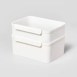 Set of 2 Medium Cart Divider Cups - Brightroom™: Storage Trays, Universal Organizer, Utility Cart Accessories