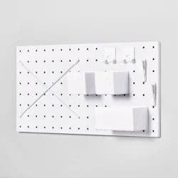 13" x 26" Pegboard Set White - Brightroom™: Wall Organizer, Decorative Easel, PET Material, Adult Assembly Required