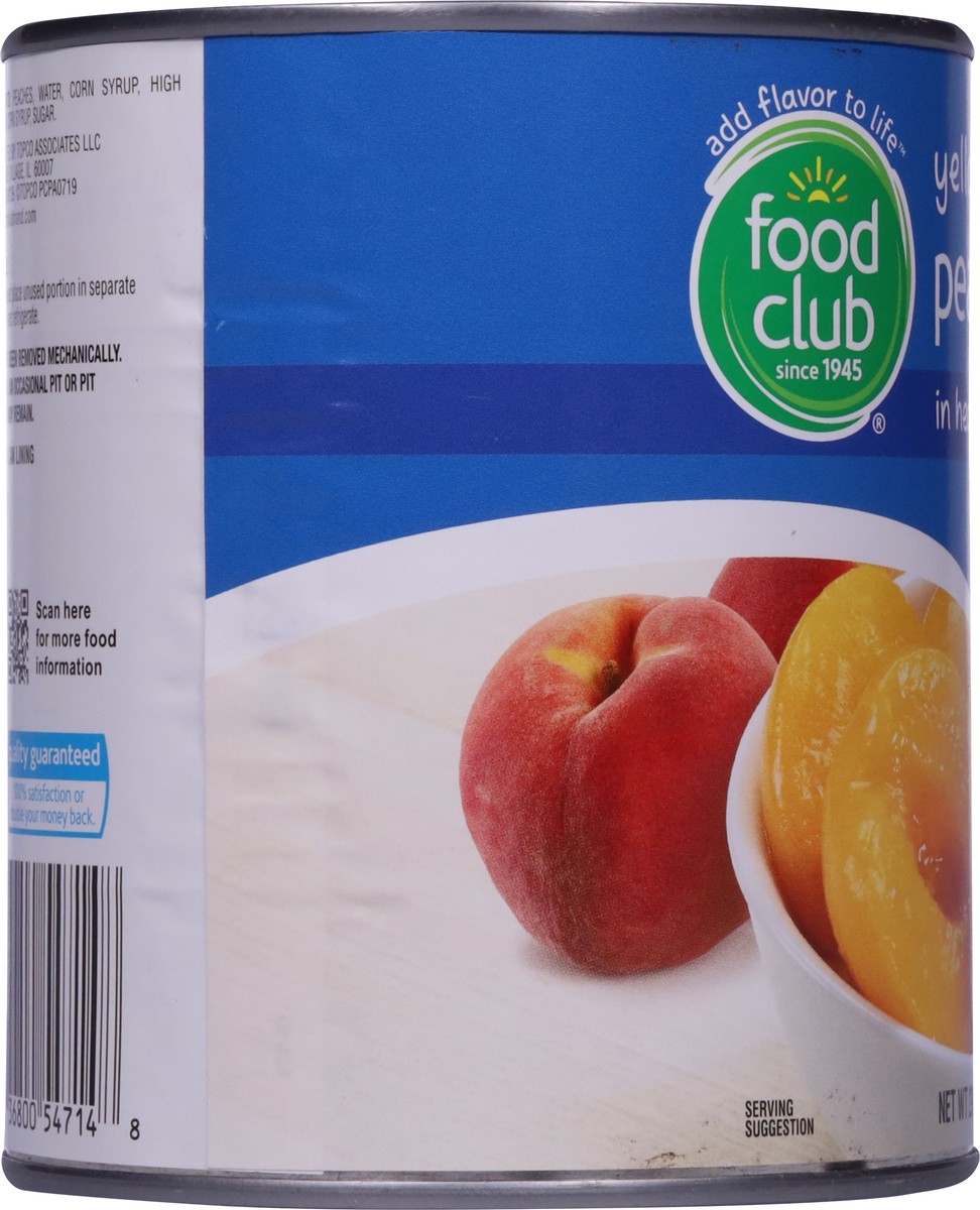 slide 3 of 9, Food Club Yellow Cling Peach Halves in Heavy Syrup 29 oz, 29 oz