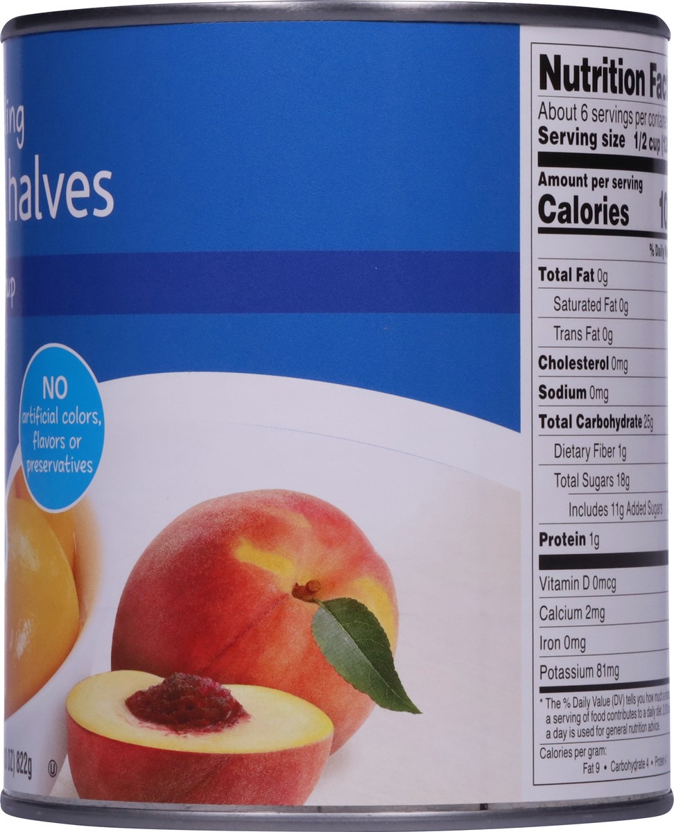 slide 5 of 9, Food Club Yellow Cling Peach Halves in Heavy Syrup 29 oz, 29 oz