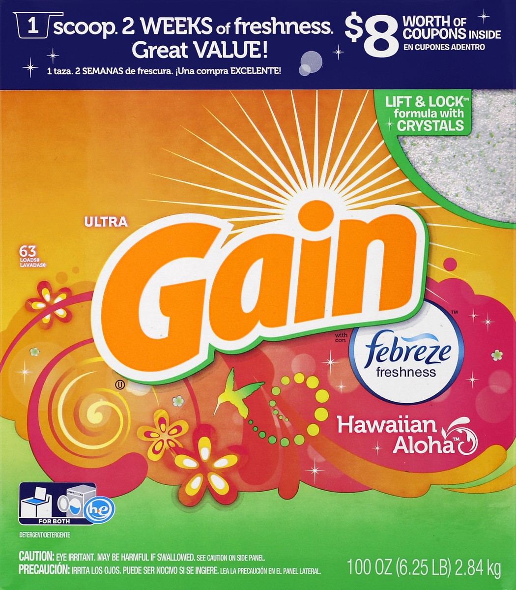 slide 1 of 5, Gain Detergent 100 oz, 100 oz