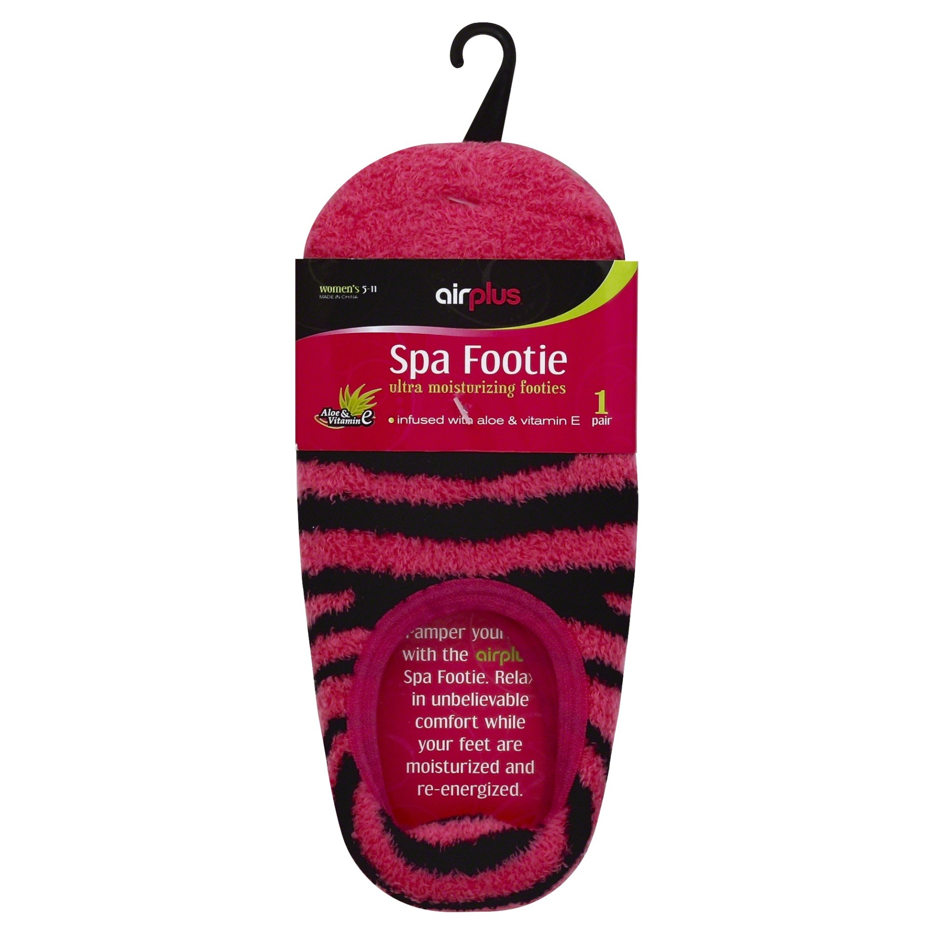 slide 1 of 1, Airplus Ultra Moisturizing Spa Footies Womens Size 510 Colors Designs May Vary, 1 ct