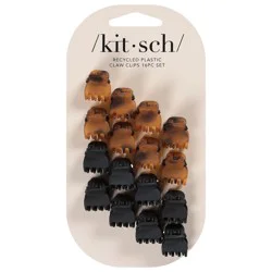 Kitsch Recycled Plastic Claw Clips 16 ea