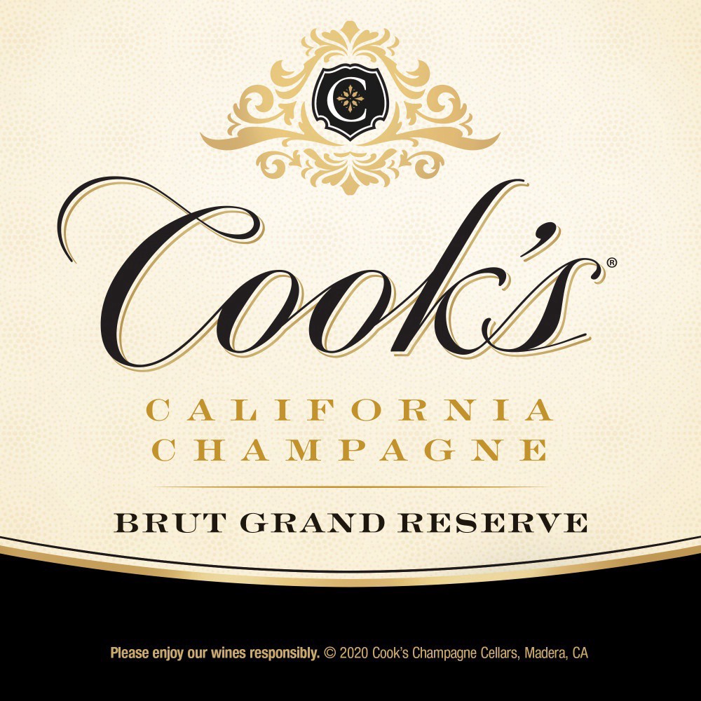 slide 6 of 7, Cook's California Champagne Brut Grand Reserve White Sparkling Wine, 750 mL Bottle, 750 ml