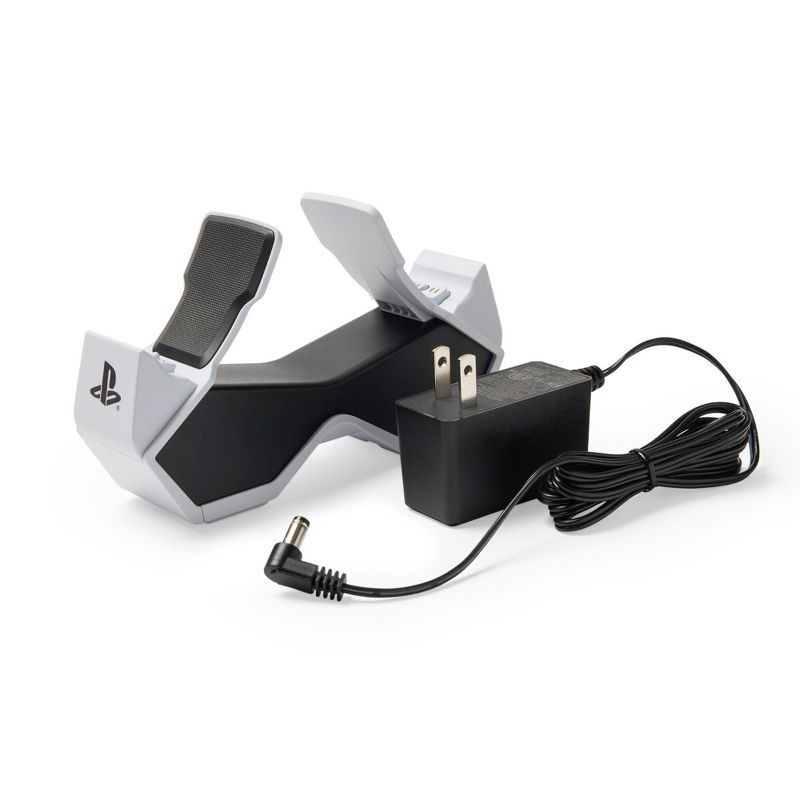 slide 9 of 11, PowerA Twin Charging Station for PlayStation 5 DualSense Controller: USB Wall Charger, 1 ct