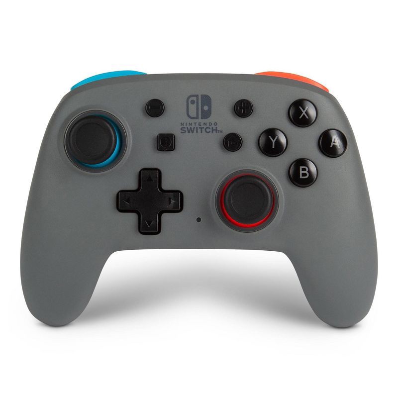 slide 1 of 11, PowerA Enhanced Nano Wireless Controller for Nintendo Switch - Gray, 1 ct