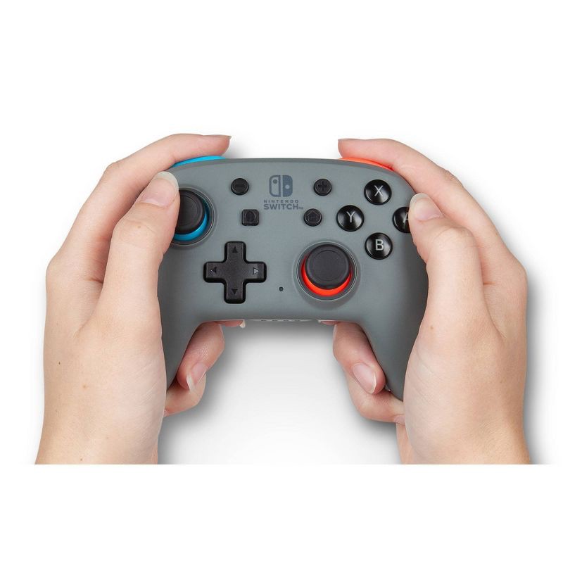 slide 8 of 11, PowerA Enhanced Nano Wireless Controller for Nintendo Switch - Gray, 1 ct