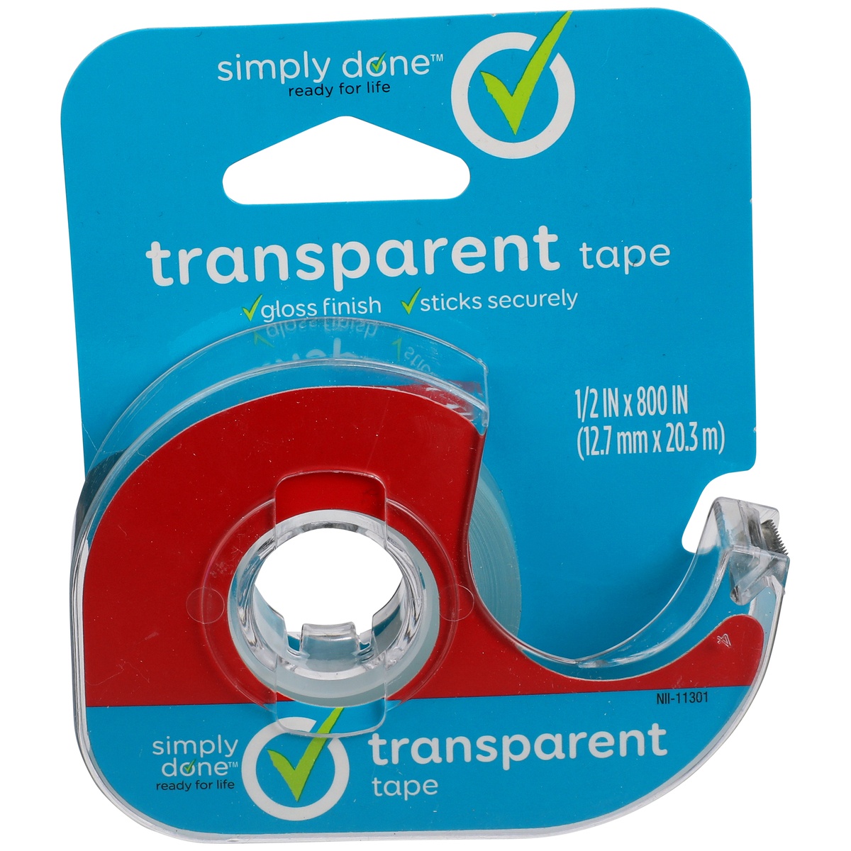 slide 1 of 1, Simply Done Transparent Tape, 1 ct