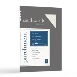 SOUTHWORTH Parchment Specialty Paper, 8 1/2 x 11, Ivory