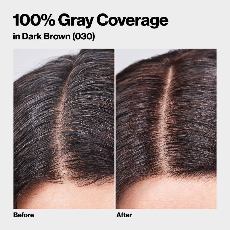 slide 5 of 8, Revlon ColorSilk Beautiful Color 100% Gray Coverage Ammonia-Free Permanent Hair Color - 030 Dark Brown - 4.4 fl oz, 4.4 fl oz