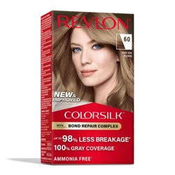 Revlon ColorSilk Permanent Hair Color with Bond Repair Complex - 60 Dark Ash Blonde - 4.4 fl oz