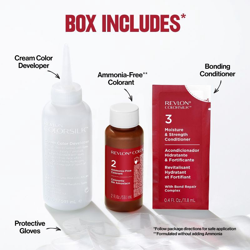 slide 11 of 12, Revlon ColorSilk Permanent Hair Color with Bond Repair Complex - 11 Soft Black - 4.4 fl oz, 4.4 fl oz