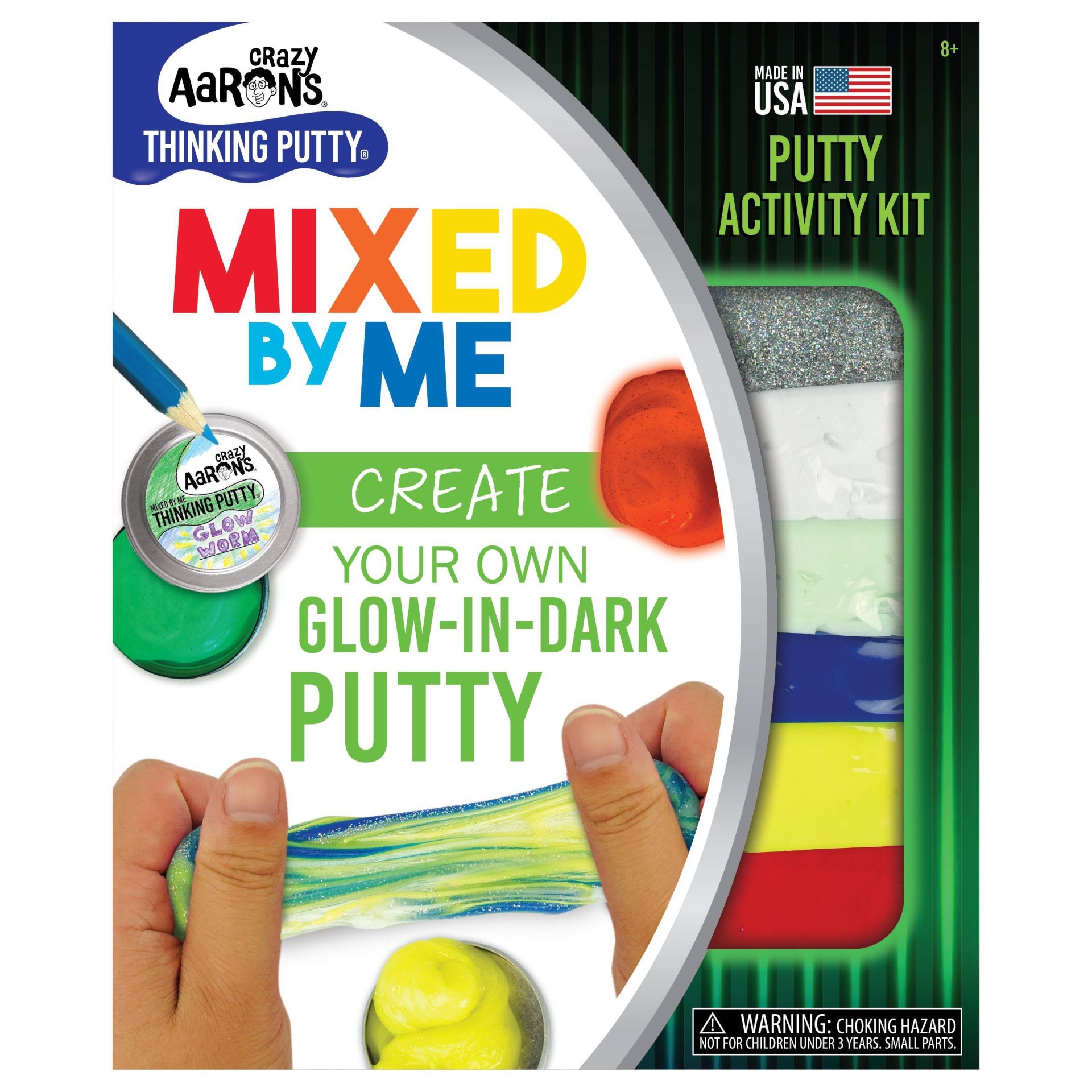 slide 1 of 5, Crazy Aaron's Glow in the Dark Putty Mixed By Me Activity Kit, 1 ct