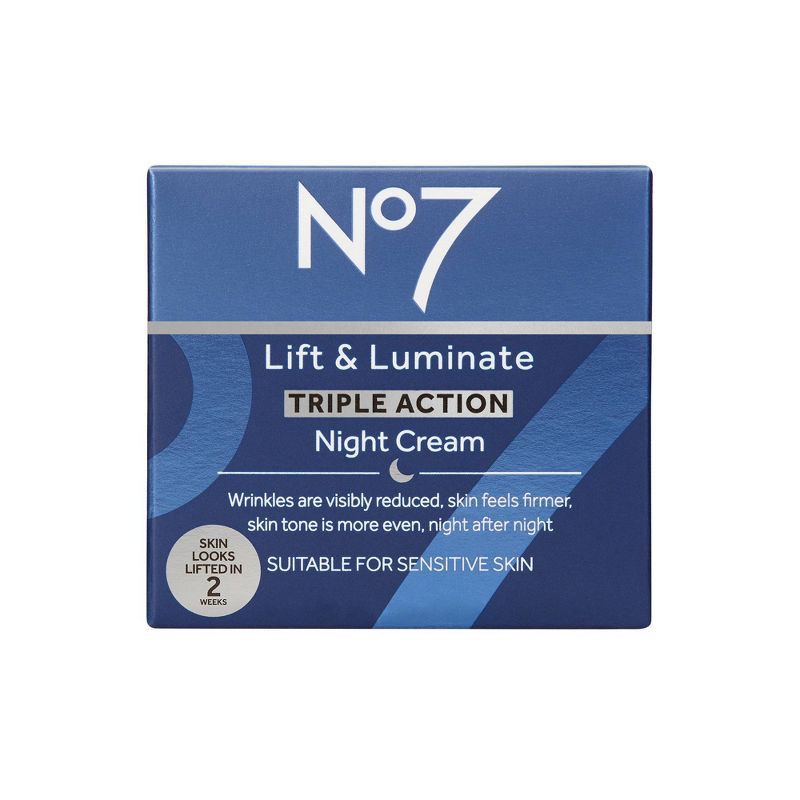 slide 2 of 9, No7 Lift & Luminate Triple Action Night Cream - 1.69 fl oz, 1.69 fl oz