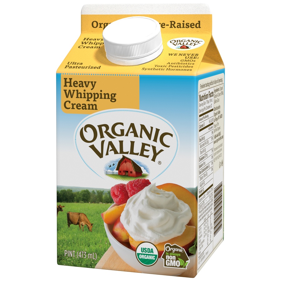 slide 2 of 3, Organic Valley Heavy Whipping Cream, 16 oz