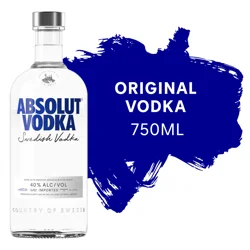 Absolut Original Vodka 750mL Bottle