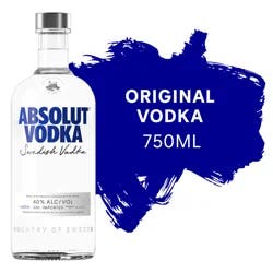 Absolut Original Vodka 750mL Bottle