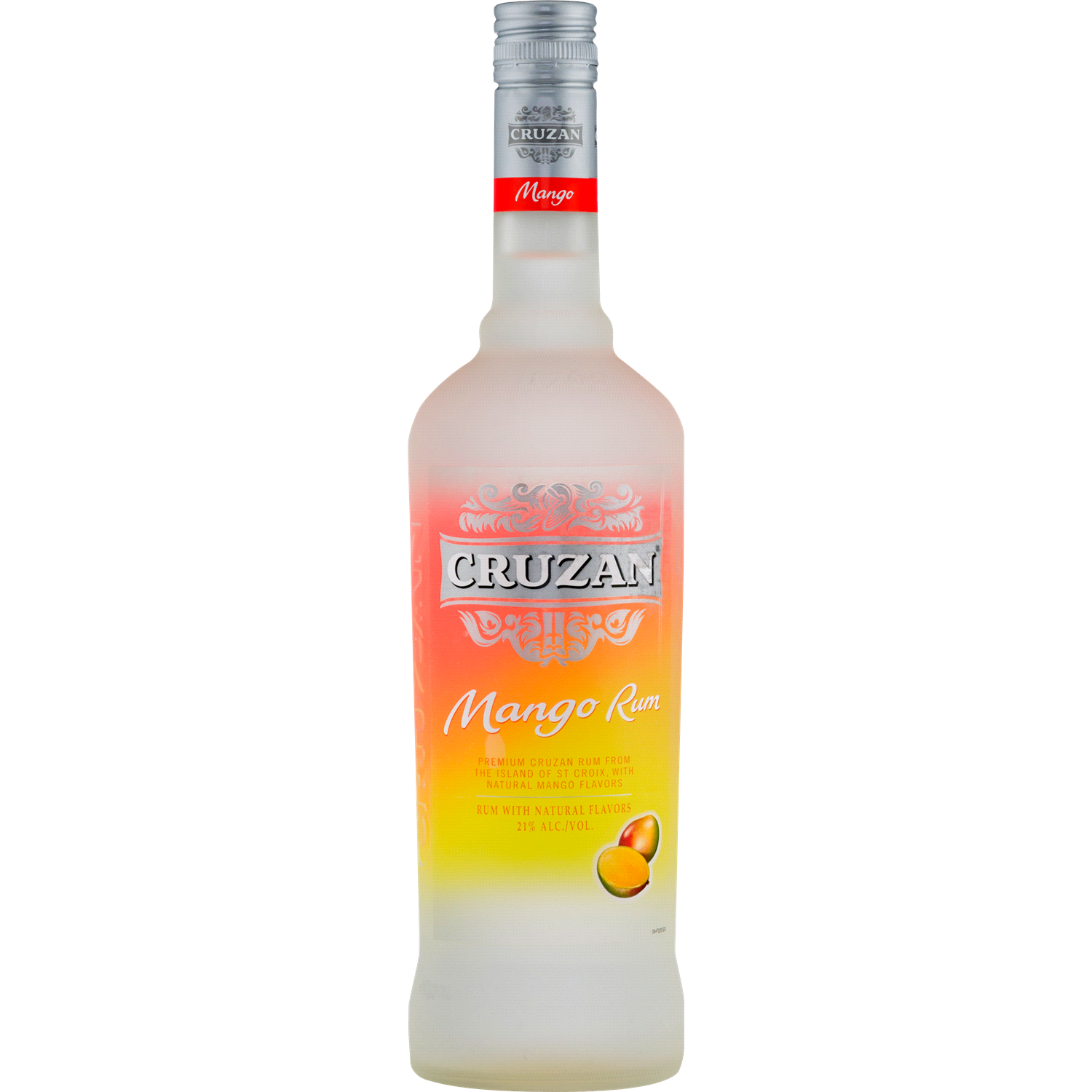 slide 1 of 2, Cruzan Mango Rum, 750 ml