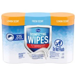 Kroger Lemon & Fresh Scent Disinfecting Wipes