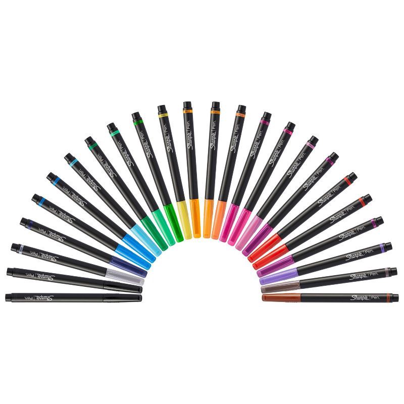 Sharpie 24pk Felt Pens 0.4mm Fine Tip Multicolored 24 ct
