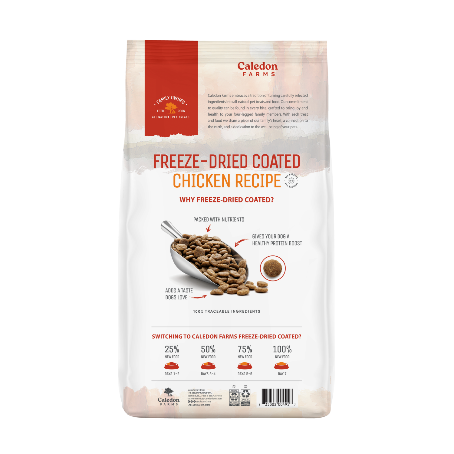 slide 2 of 2, Freeze Dried Coated Dog Dry Chicken 4 lb, 4 lb