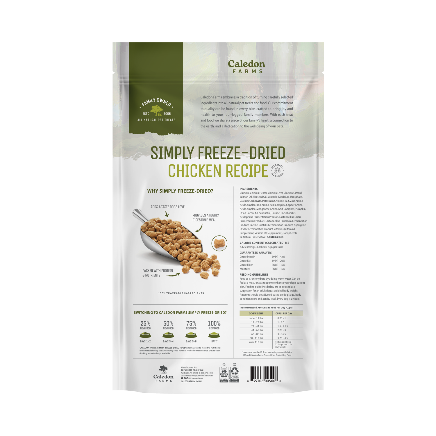 slide 2 of 2, Caledon Farms Simply Freeze-Dried Coated Dog Food, Beef, 9.88 Oz. bag, 9.88 oz