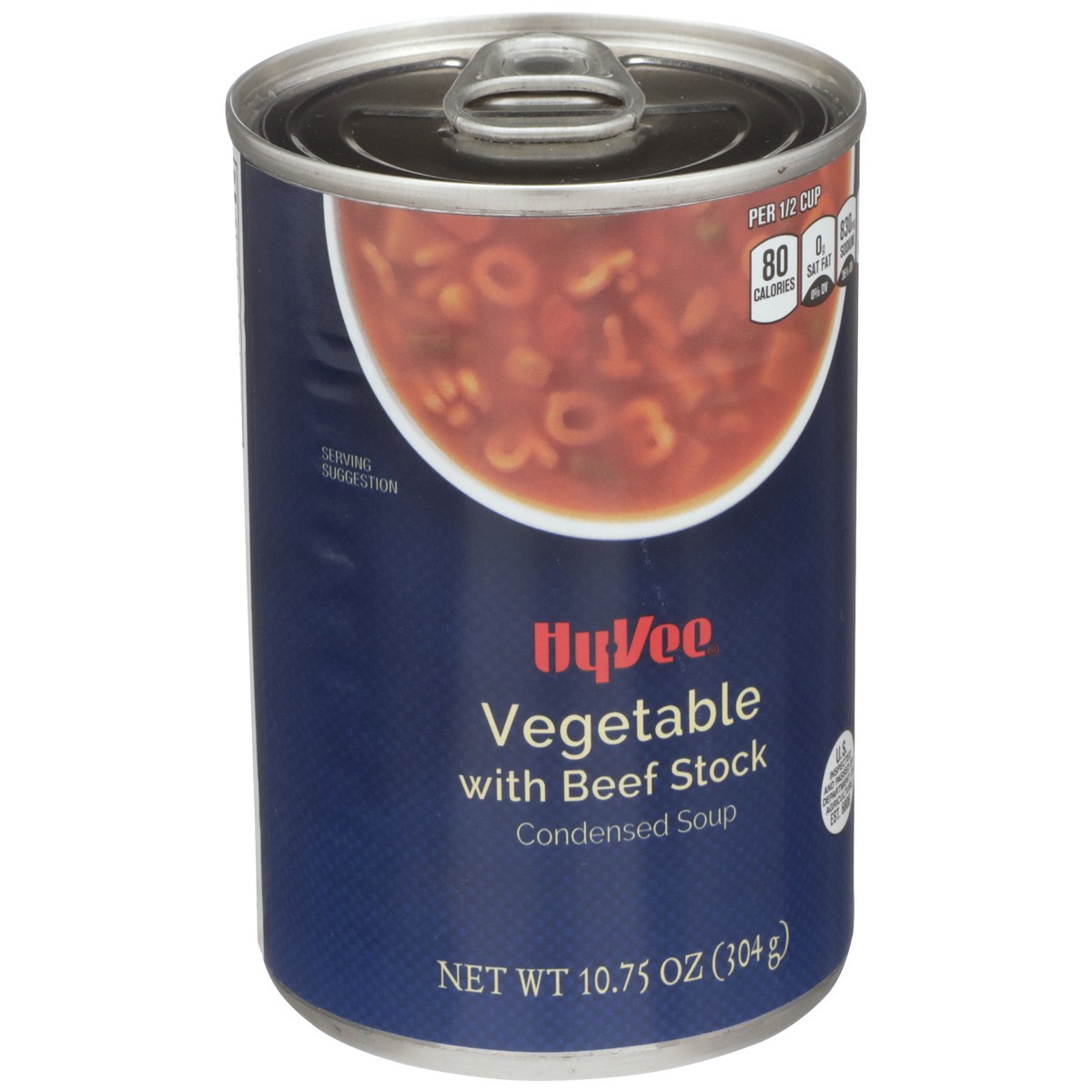 slide 5 of 8, Hy-vee Vegetable With Beef Stock Condensed Soup, 10.5 oz